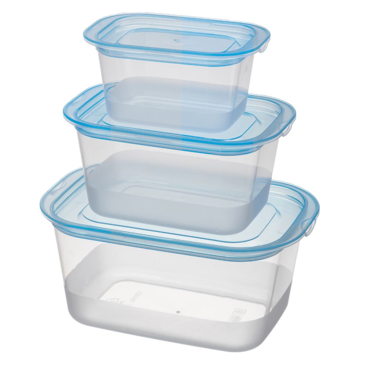 Komplet pojemników prostokątnych VENTI 3 sztuki